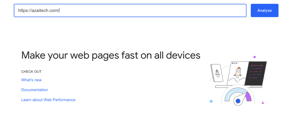 Google PageSpeed Start