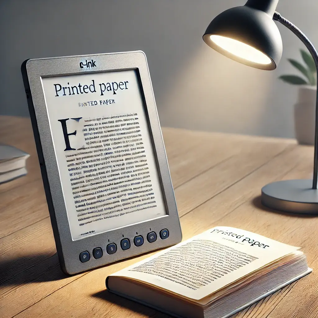 تقنية الحبر الإلكتروني E-Ink الاستخدامات والتطبيقات 6 تشابه مع الورق المطبوع