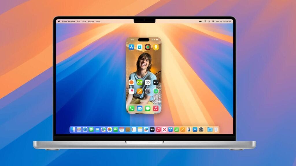 استخدام “iPhone Mirroring” أثناء مشاركة نقطة الاتصال