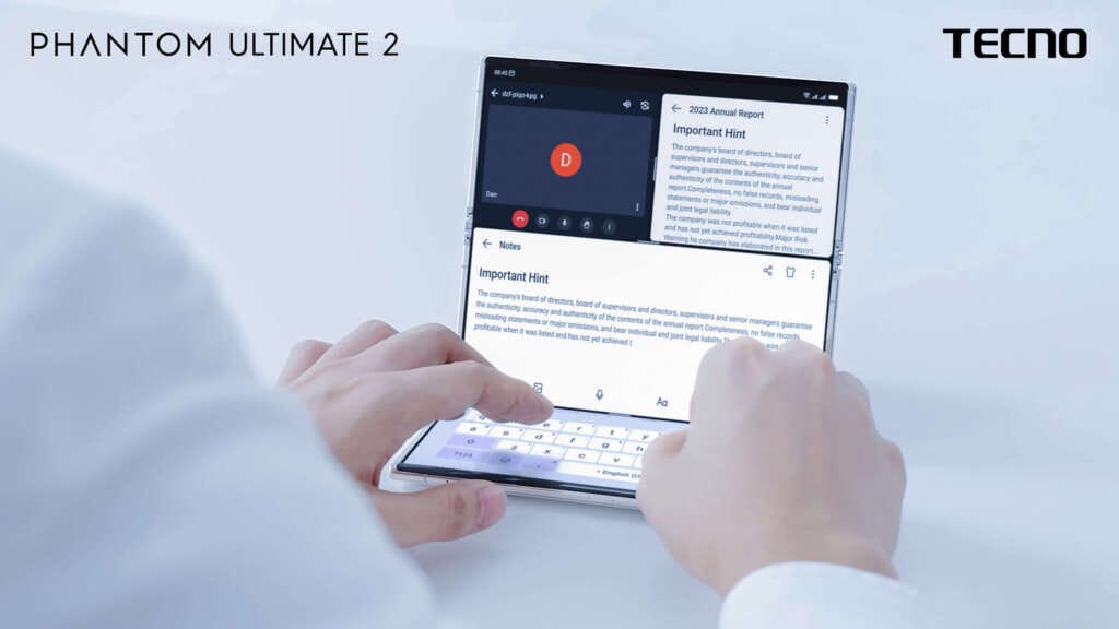 هاتف Phantom Ultimate 2 تجربة جديدة في عالم الهواتف القابلة للطي 3 جوال Phantom Ultimate 2
