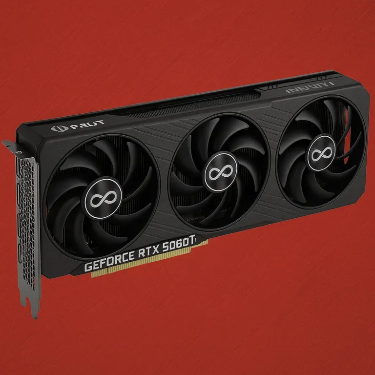 بطاقة Palit RTX 5060 Ti Infinity 3 تجمع بين الأداء القوي وسعر مناسب لعشاق الألعاب بدقة 1080p و1440p، مع تقنيات DLSS 4 وReflex 2 ودعم GDDR7.