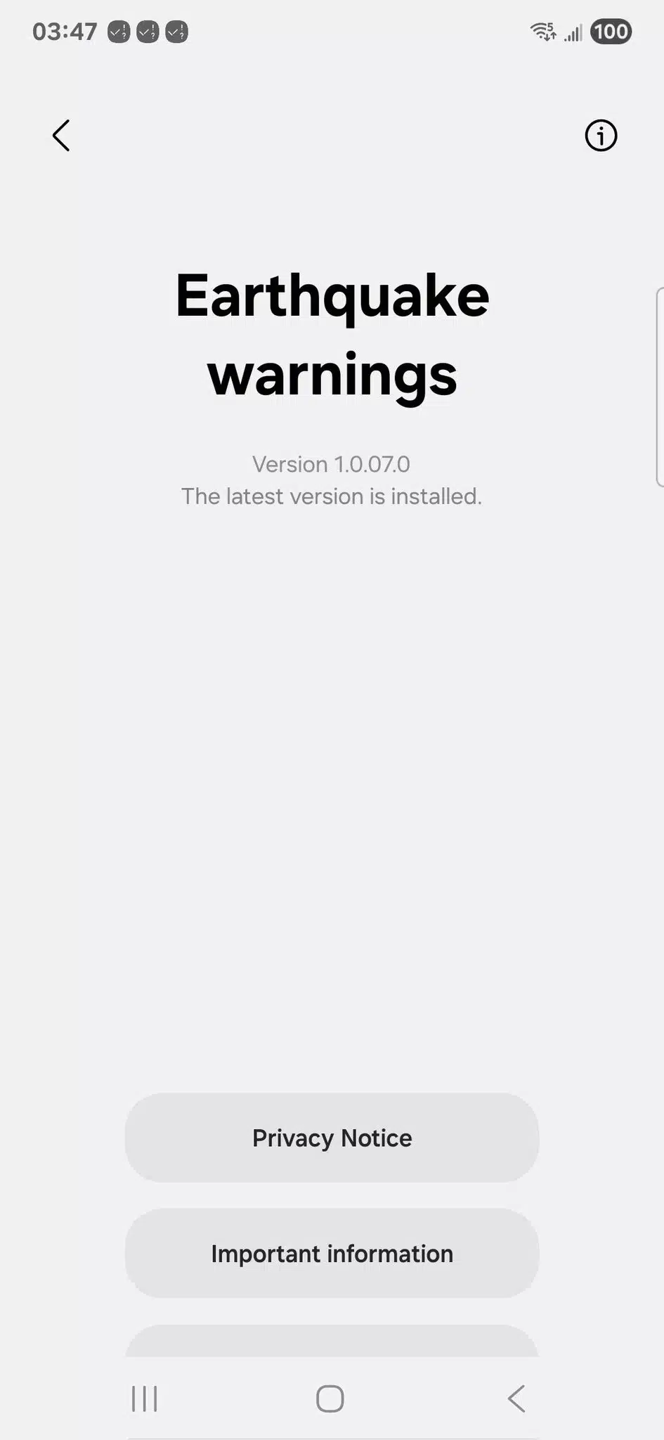 Earthquake Warnings 5