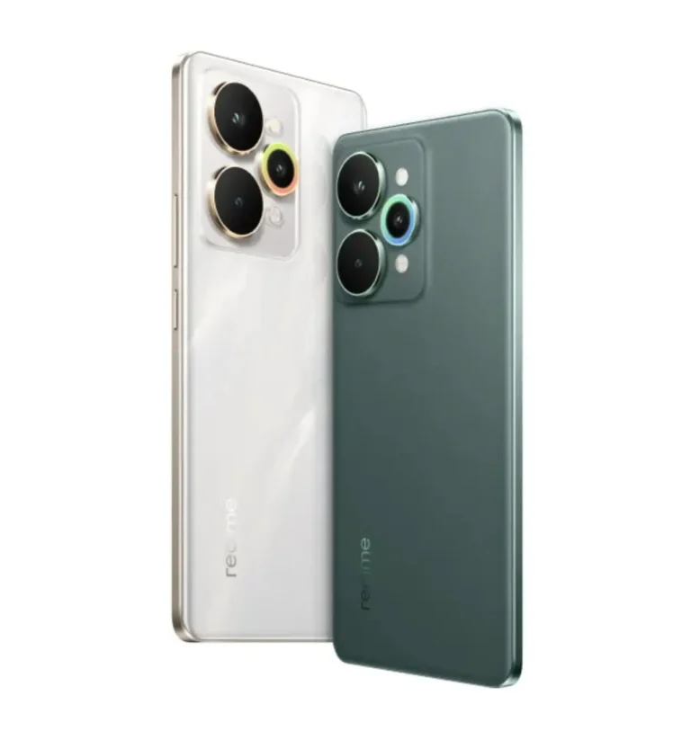 Realme 15 Pro official image with triple rear cameras and premium finish in white and green variants