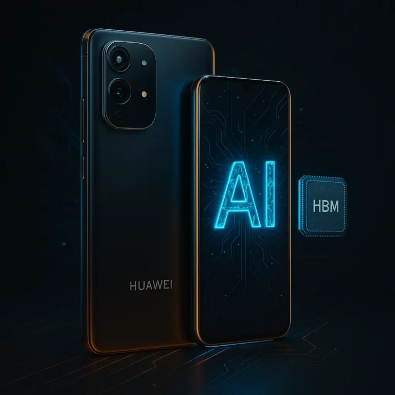 تصميم تخيلي لهاتف هواوي يعمل بتقنية الذكاء الاصطناعي وذاكرة HBM عالية الأداء