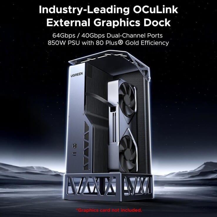 وصول محطة Ugreen LinkStation eGPU مع USB4 وOCuLink و850W PSU