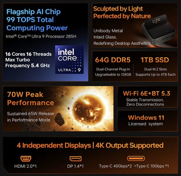 Machenike GTS: إطلاق عالمي جديد للحاسوب الصغير بمواصفات مذهلة