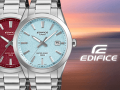 كاسيو تطلق ساعات Edifice EFV-160D بتصميمات جديدة بألوان حمراء وزرقاء جليدية