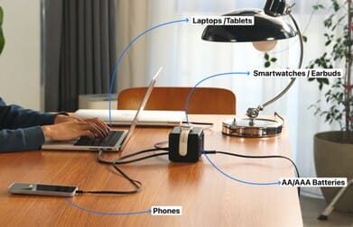 إطلاق محطة شحن جديدة لسبعة أجهزة وأربع بطاريات على Kickstarter
