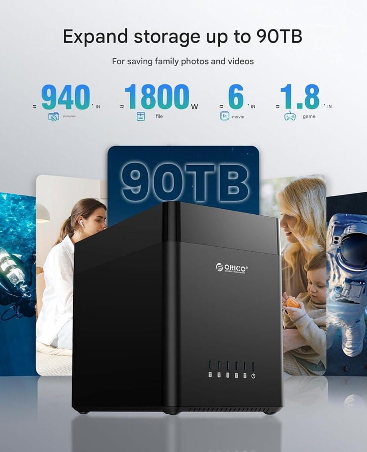 Orico تطلق حاوية HDD بسعة 90 تيرابايت مع غطاء مغناطيسي